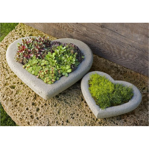 Heart Shell Large in Cast Stone by Campania International SH-101 - Majestic Fountains