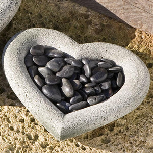 Heart Shell Small  in Cast Stone by Campania International SH-100 - Majestic Fountains