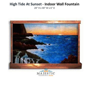 Harvey Gallery High Tide at Sunset -  Indoor Wall Fountain - Majestic Fountains