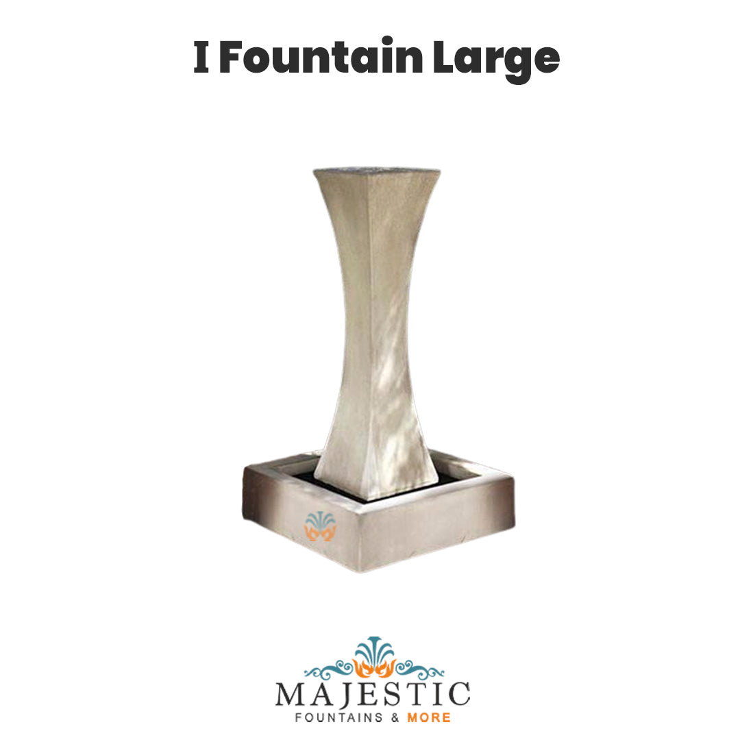 Large 7Ft - I Fountain - Outdoor Fountain - Majestic Fountains