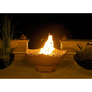 Manta Ray by Fire Pit Art - Majestic Fountains
