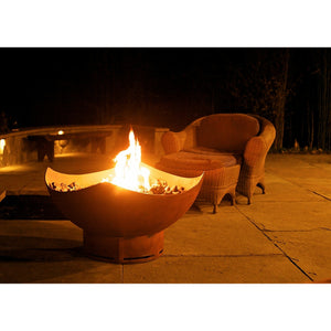 Manta Ray by Fire Pit Art - Majestic Fountains