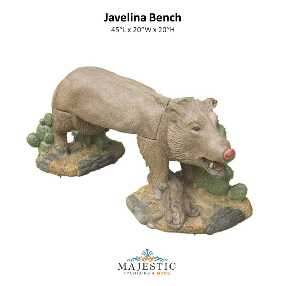 Javelina Bench - Majestic Fountains and More
