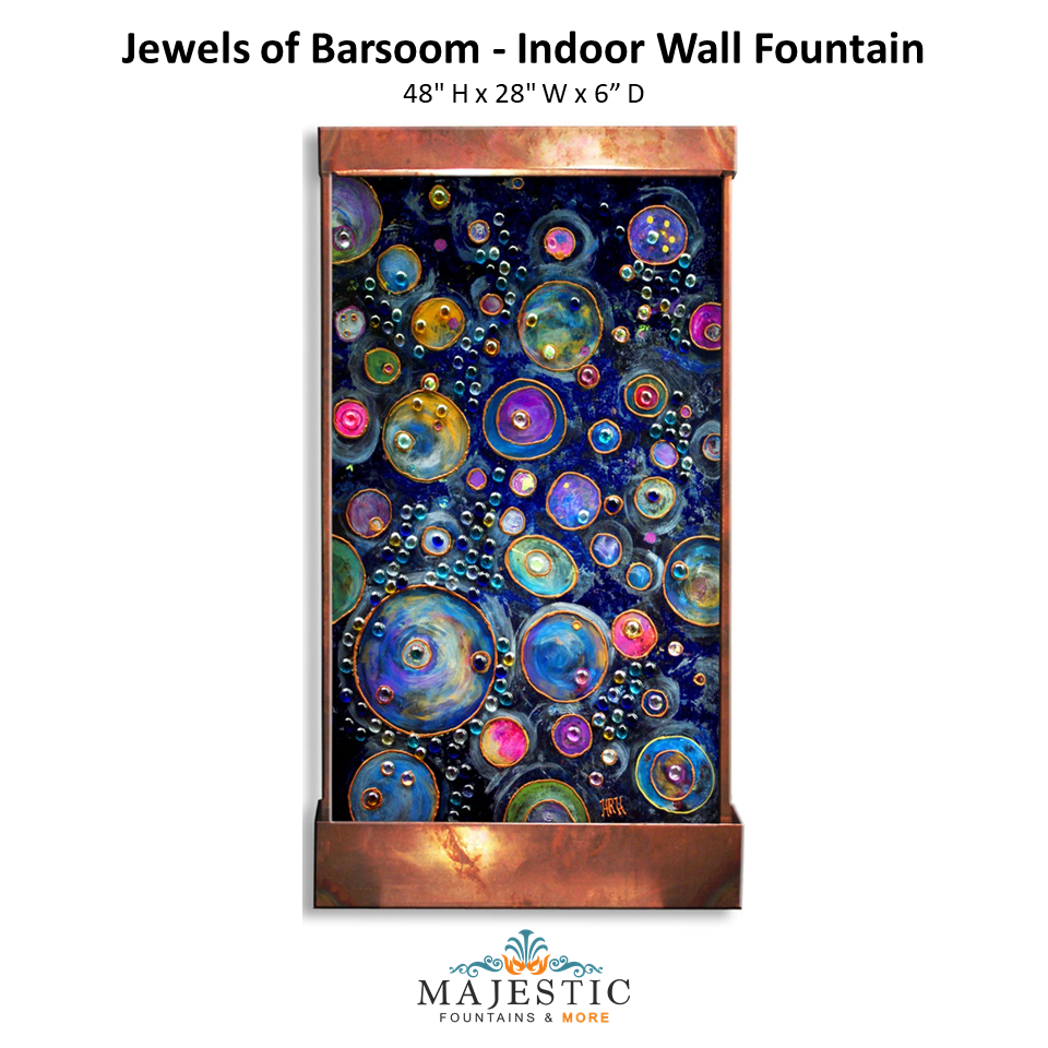 Harvey Gallery Jewels of Barsoom - Indoor Wall Fountain - Majestic Fountains