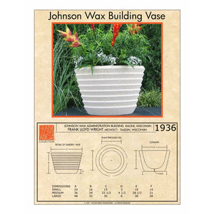 Frank Lloyd Wright - Johnson Wax Building Vase Planter - Majestic Fountains