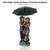 Kids Under Umbrella Bronze Fountain Sculpture - Majestic Fountains and More.