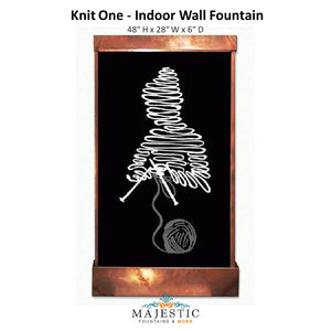 Harvey Gallery Knit One - Indoor Wall Fountain - Majestic Fountains