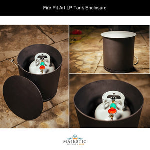 Scallop/Tidal Wood Burning and Gas Fire Pit - by Fire Pit Art - Majestic Fountains