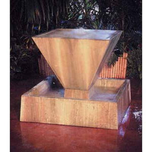 Oblique Garden Water Fountain -Large - by Gist G-OBLF & G-OBLF-BL30