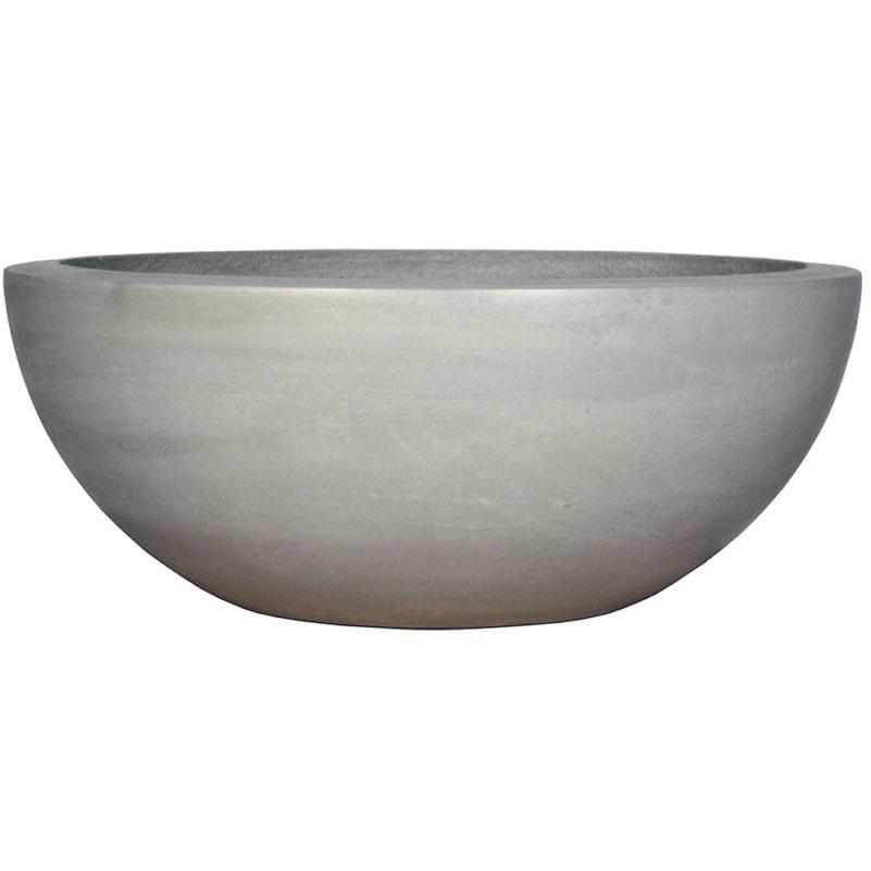 round low planter pot Legacy Round Low Bowl Planter 24”D X 9.5”H / Single