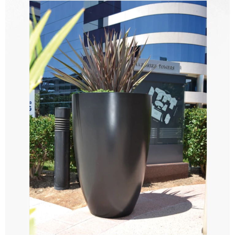 shop extra large planter pots outdoor Legacy Round Tall Planter — Majestic Fountains and More