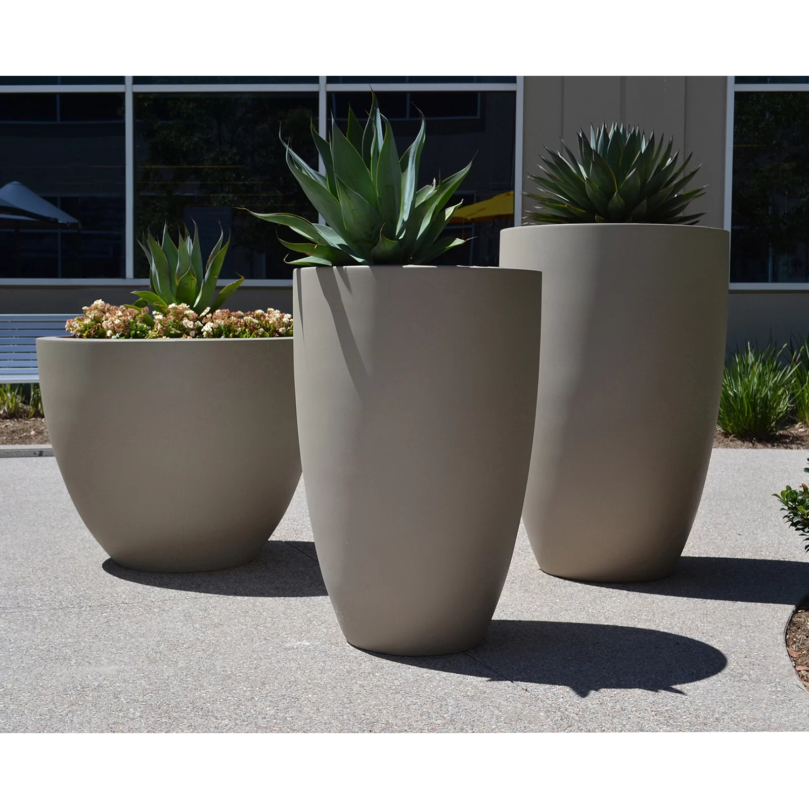 Tall Round Planters