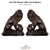 Lion Pair Bronze Table Top Sculpture - Majestic Fountains and More