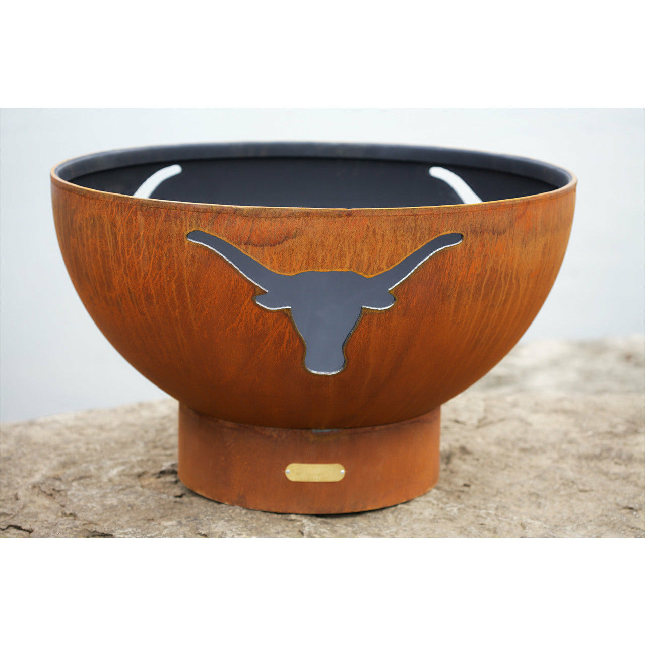 Long Horn by Fire Pit Art - Majestic Fountains