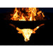 Long Horn by Fire Pit Art - Majestic Fountains