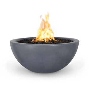 TOP Fires Luna Round Fire Pit in GFRC Concrete by The Outdoor Plus - Majestic Fountains