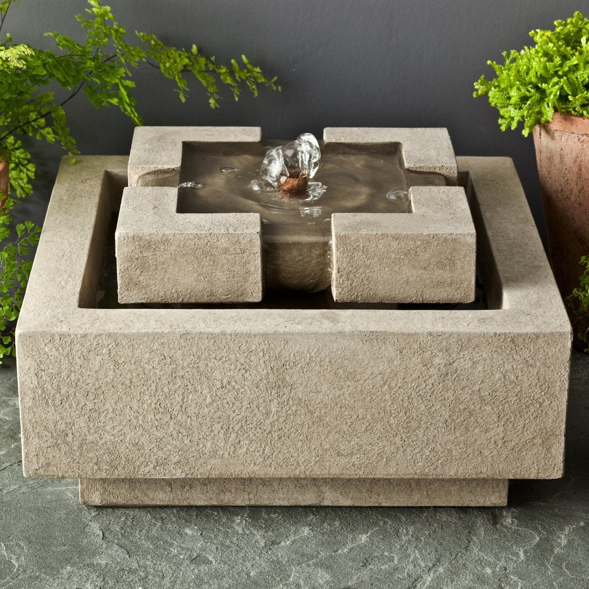 M-Series Escala Fountain in Cast Stone by Campania International FT-162 - Majestic Fountains