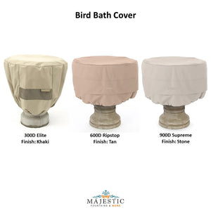 MF Birdbath Cover in 3 Materials & Finishes- Majestic Fountains and More