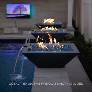 The Outdoor Plus Maya Fire & Water Bowl in GFRC Concrete