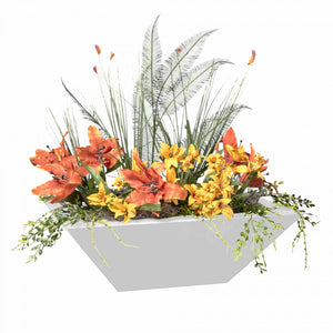 TOP Fires Maya Powder Coated Metal Planter Bowl by The Outdoor Plus - Majestic Fountains