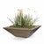 TOP Fires Maya Wood Grain Planter Bowl by The Outdoor Plus - Majestic Fountains
