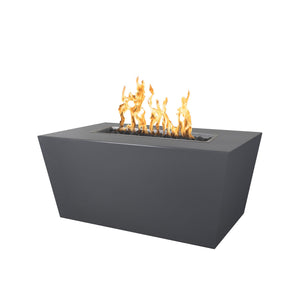 TOP Fires Mesa Rectangle Fire Pit in Powder Coated Steel by The Outdoor Plus - Majestic Fountains