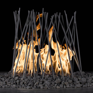 TOP Fires 1/4" Milled Steel Fire Twigs Fire Pit Ornament - by The Outdoor Plus - Majestic Fountains