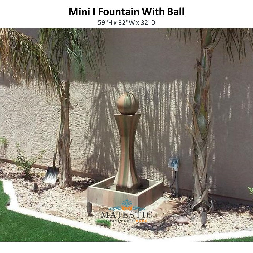 Mini I Fountain - Outdoor Fountain - Almost 4FT Tall by Gist