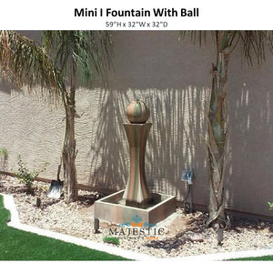 Mini I Fountain - Outdoor Fountain - Almost 4FT Tall by Gist