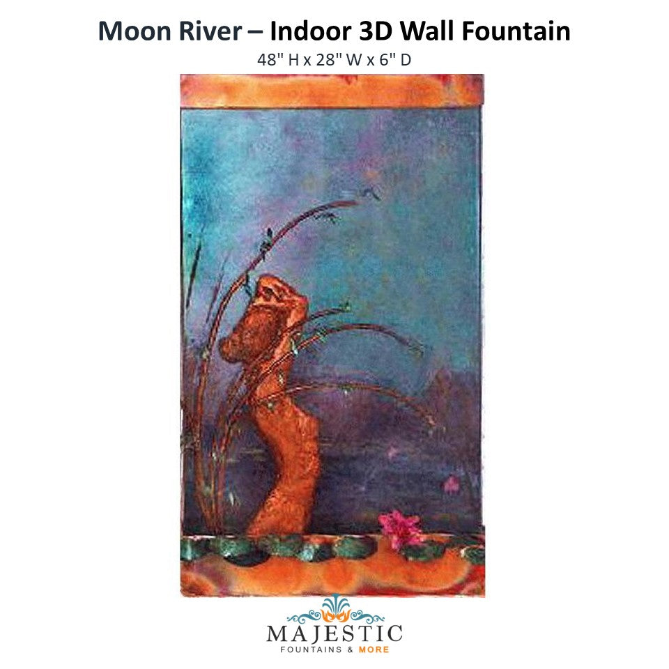 Harvey Gallery Moon River - Indoor Wall Fountain - Majestic Fountains