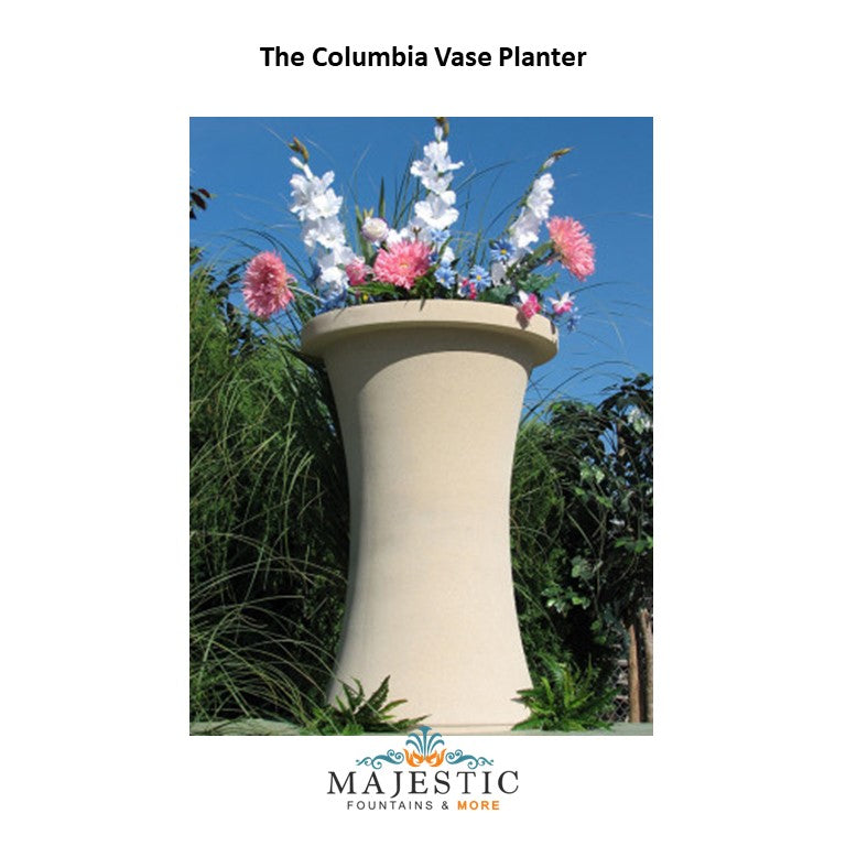 NB Columbia Vase Planter in GFRC - Majestic Fountains and More.