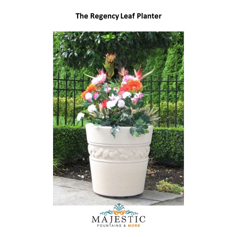 NB Regency Leaf Planter in GFRC - Majestic Fountains and More.