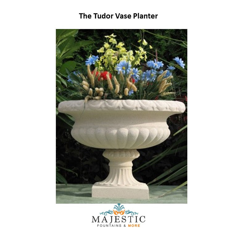 NB Tudor Vase Planter in GFRC - Majestic Fountains and More