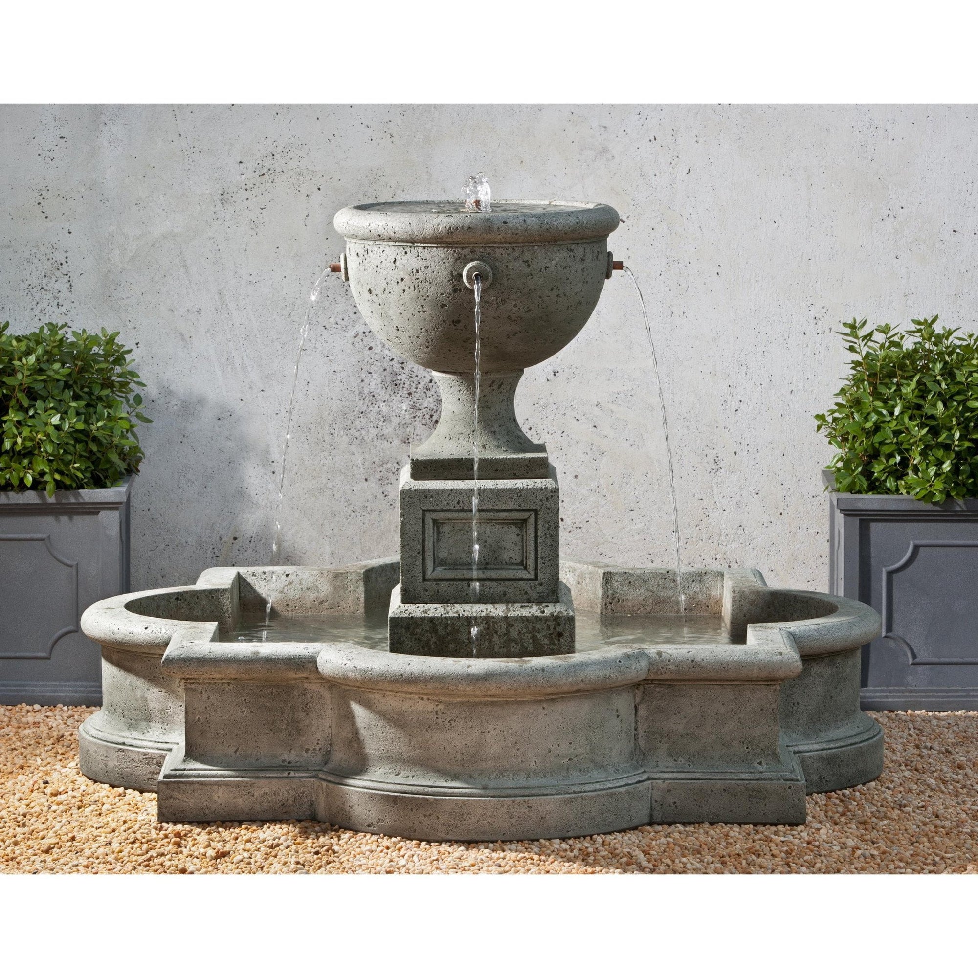 Navonna Fountain in Cast Stone by Campania International FT-197 - Majestic Fountains