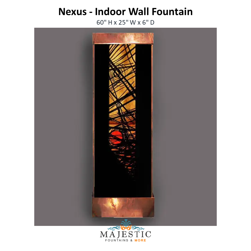 Harvey Gallery Nexus - Indoor Wall Fountain - Majestic Fountains