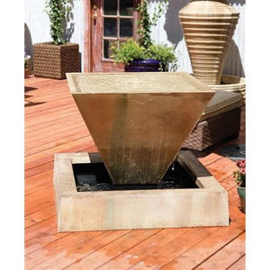 Oblique Fountain -Outdoor Fountain - Majestic Fountains