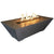 Oblique Rectangular Fire Table - Majestic Fountains
