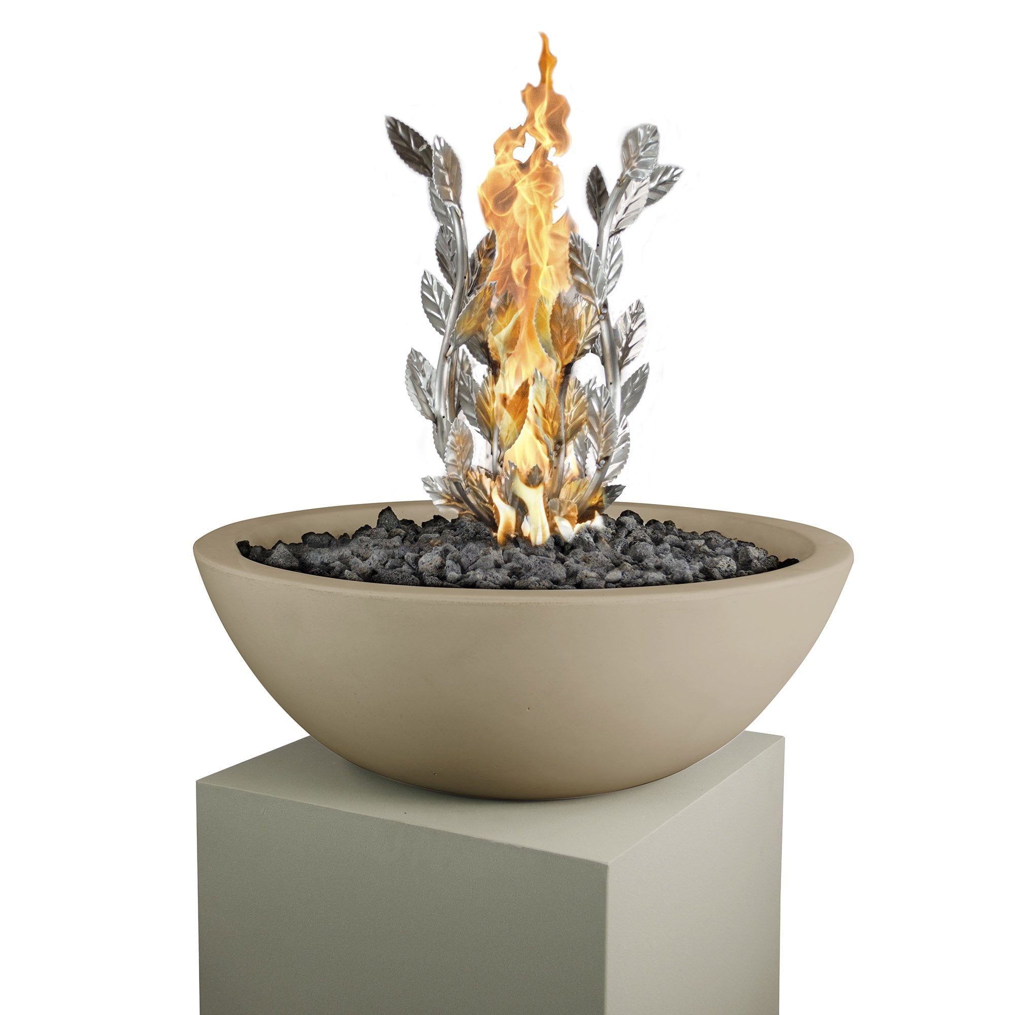 TOP Fires Stainless Steel Burning Bush Premium Gas Fire Pit Burner ornament - by The Outdoor Plus - Majestic Fountains