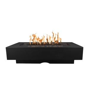 TOP Fires Del Mar Rectangle Fire Pit in GFRC Concrete Fire Pit by The Outdoor Plus - Majestic Fountains