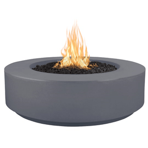 TOP Fires Florence Round Fire Pit in GFRC Concrete by The Outdoor Plus - Majestic Fountains