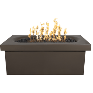 TOP Fires Ramona Rectangular Fire Table in GFRC Concrete by The Outdoor Plus - Majestic Fountains