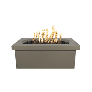 TOP Fires Ramona Rectangular Fire Table in GFRC Concrete by The Outdoor Plus - Majestic Fountains