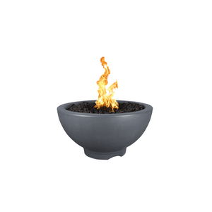 TOP Fires Sonoma Round Fire Pit in GFRC Concrete by The Outdoor Plus - Majestic Fountains