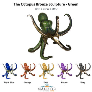 Octopus Bronze Sculpture
