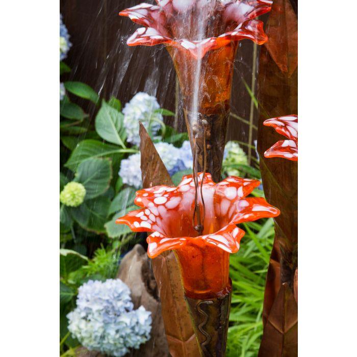 Orange Trumpet Flower- Complete Kit - Majestic Fountains