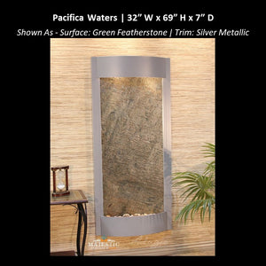 Adagio Pacifica Waters 69"H x 31.5"W - Indoor Wall Fountain - Majestic Fountains