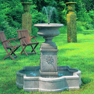 Palazzo Urn Fountain in Cast Stone by Campania International FT-30 - Majestic Fountains