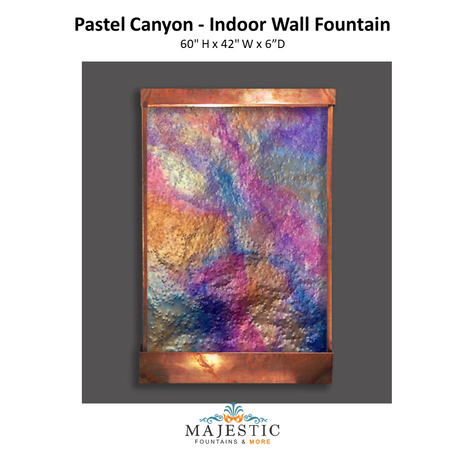 Harvey Gallery Pastel Canyon -Indoor Wall Fountain - Majestic Fountains