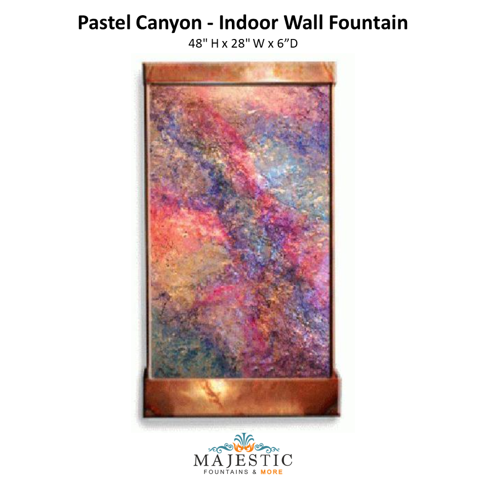 Harvey Gallery Pastel Canyon -Indoor Wall Fountain - Majestic Fountains