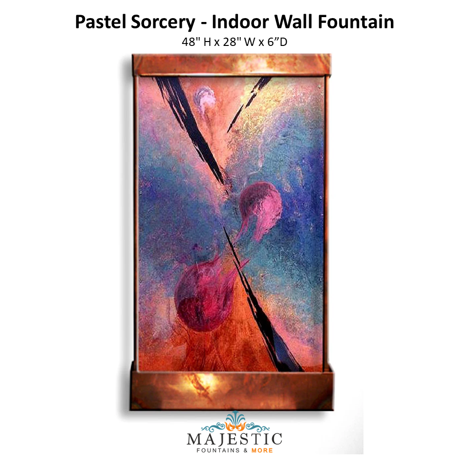 Harvey Gallery Pastel Sorcery  - Indoor Wall Fountain - Majestic Fountains
